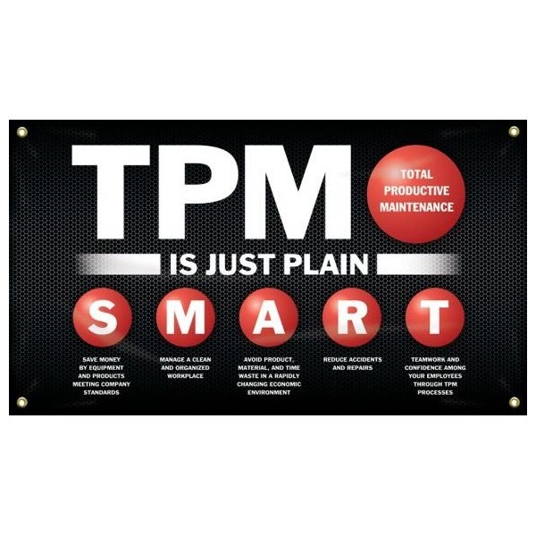 Accuform TPM MOTIVATIONA L BANNERS TPM IS JUST MBR585 MBR585 - main